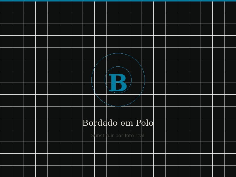 Bordado computadorizado em polo corporativa